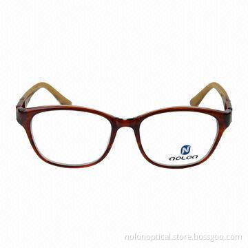 Two-color full frame plastic glasses frame
